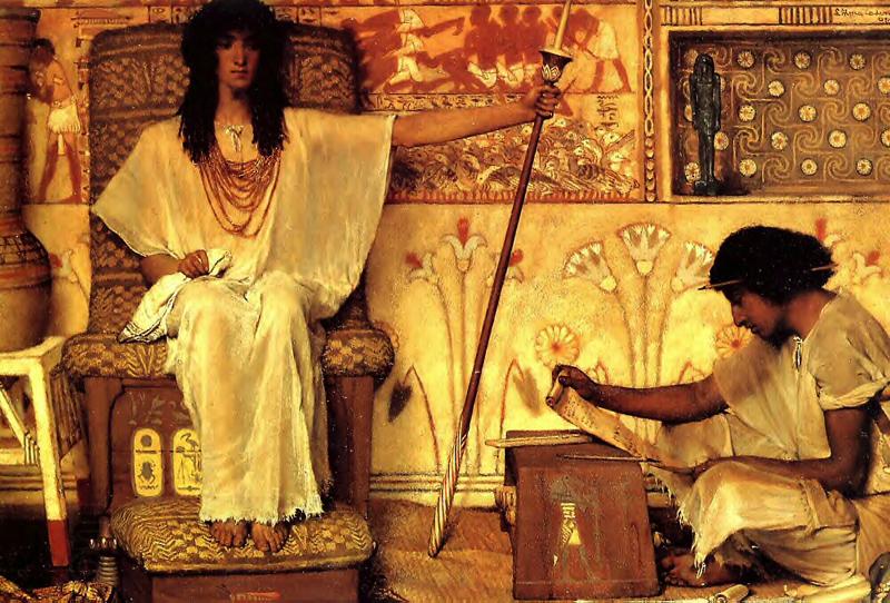 Alma-Tadema, Sir Lawrence Joseph Overseer of the Pharoahs Granaries China oil painting art